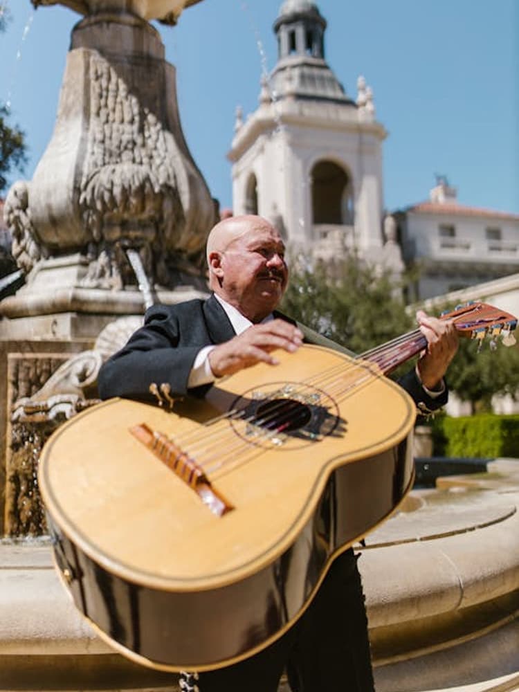 Professional mariachi band performing